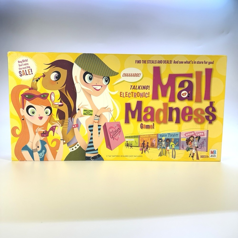 Mall Madness Milton Bradley 2004 Electronic Board Game Tested Complete See notes